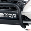 Bull Barra Frontal para Hyundai Tucson 2018-2021 Negro Brillante Acero