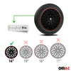 Sparco Tapacubos 14 Pulgadas Universal Negro Rojo ABS Plástico