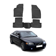 OMAC Alfombrillas De Coche para Volvo S60 2000-2009 Negro Goma TPE 4Pza