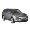 Bull Barra Frontal para Mitsubishi Outlander 2013-2015 Plata Brillante Acero