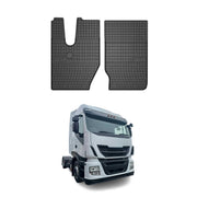 OMAC Alfombrillas De Coche para Iveco X-Way 2020-2026 Negro Goma 2Pza