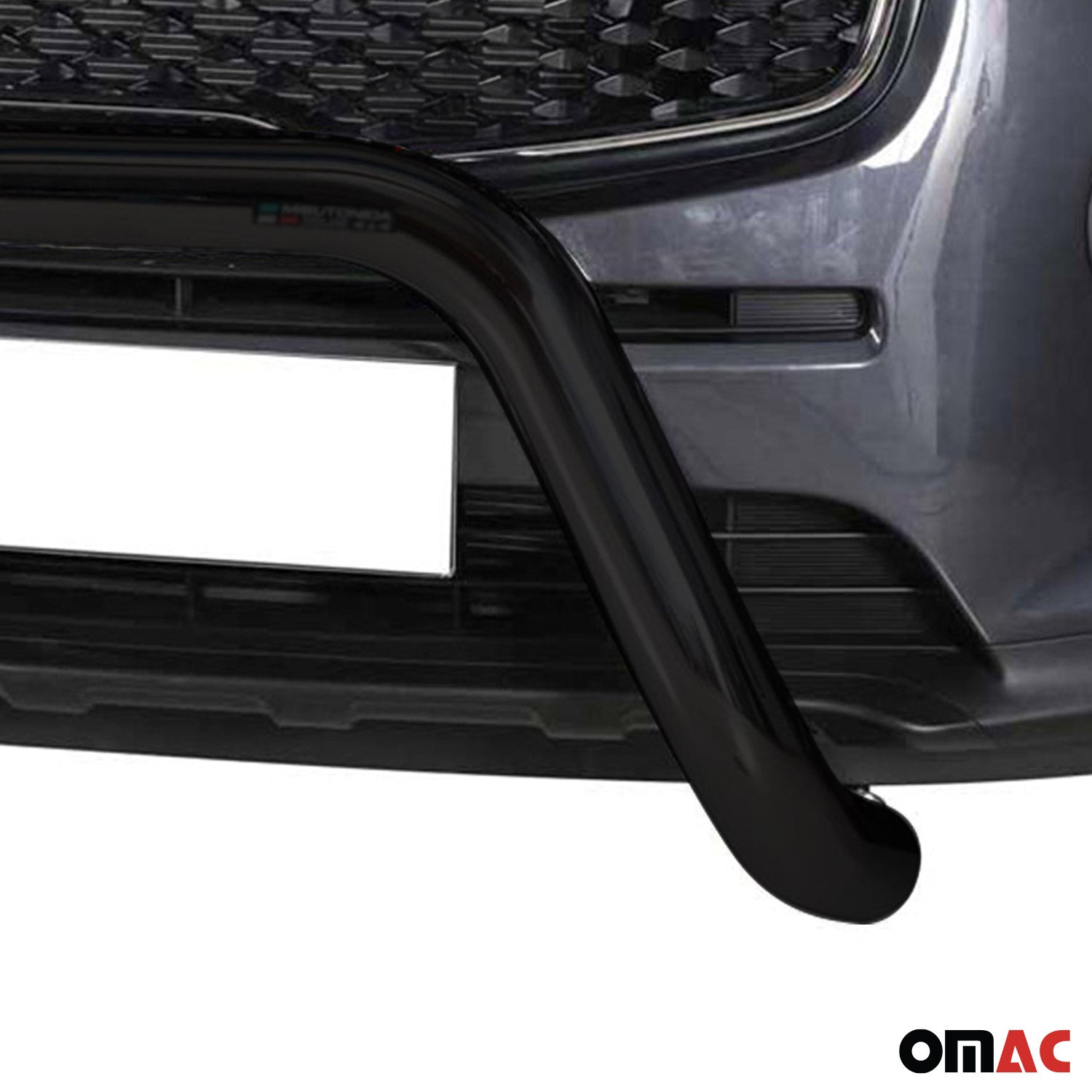Bull Barra Frontal para Kia Sportage 2016-2018 Negro Brillante Acero 1Pza