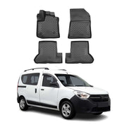 OMAC Alfombrillas De Coche para Dacia Dokker 2018-2021 Negro Goma TPE 4Pza