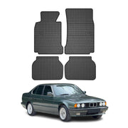 OMAC Alfombrillas De Coche para BMW Serie 5 E39 1995-2003 Negro Goma 4Pza