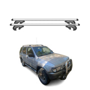 Menabo Barras de Techo Baca para Isuzu Rodeo 1998-2004 Gris Aluminio 2Pza