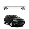 Menabo Barras de Techo Coche Barra para VW Touareg 7P 2014-2018 Gris Aluminio 2x