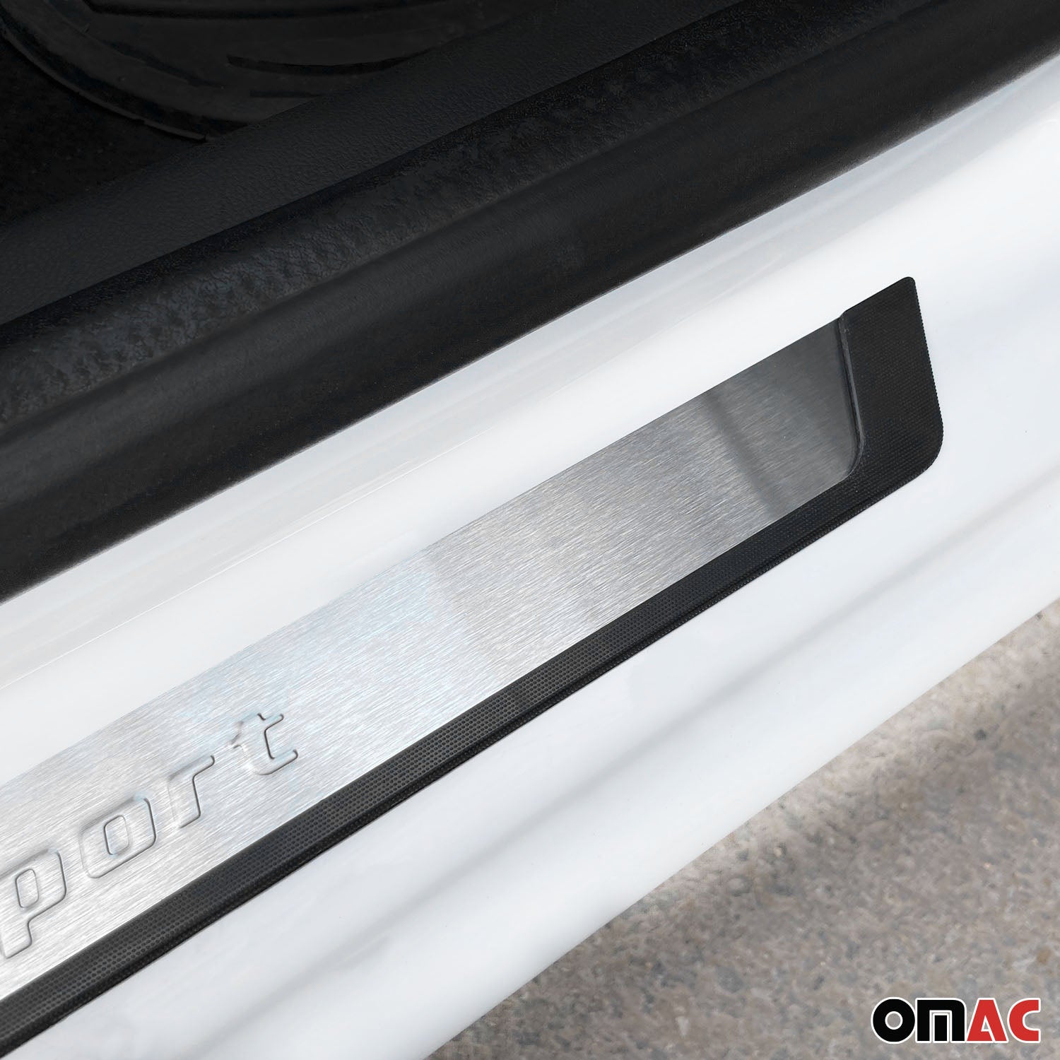 Placa del coche Umbral Cubierta para VW Tiguan 2016-2025 Acero cepillado
