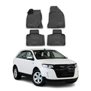 OMAC Alfombrillas De Coche para Ford Edge 2007-2014 Negro Goma TPE 4Pza