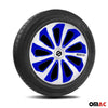 Sparco Tapacubos 15 Pulgadas Universal Plata Azul Carbono ABS Plástico