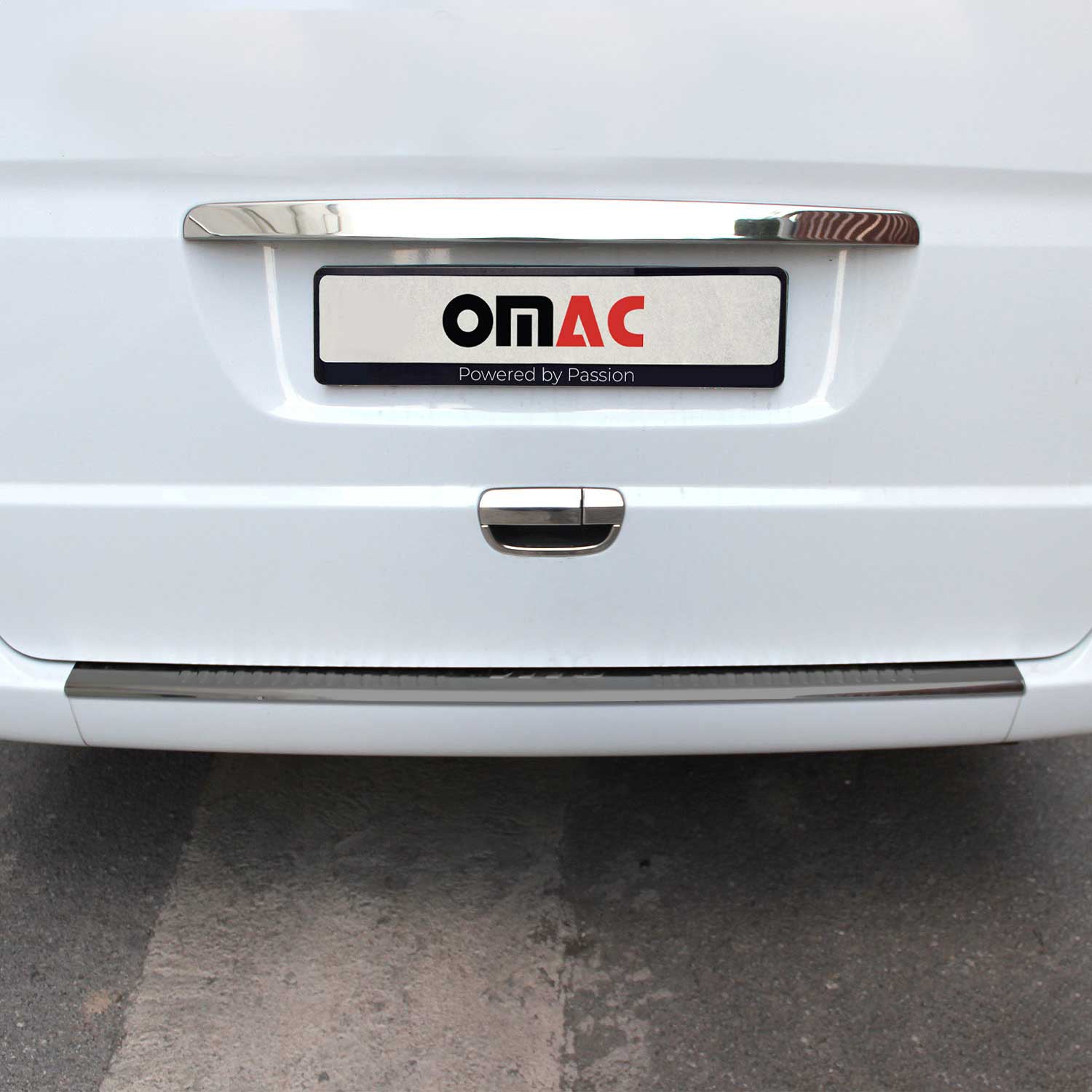 Protector Parachoques para Mercedes Vito W639 2003-2014 Oscuro Brillante Acero