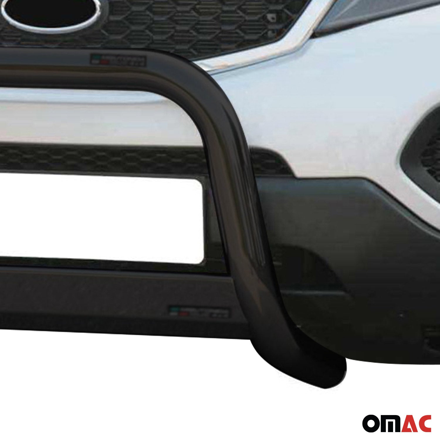 Bull Barra Frontal para Kia Sorento 2009-2012 Negro Brillante Acero