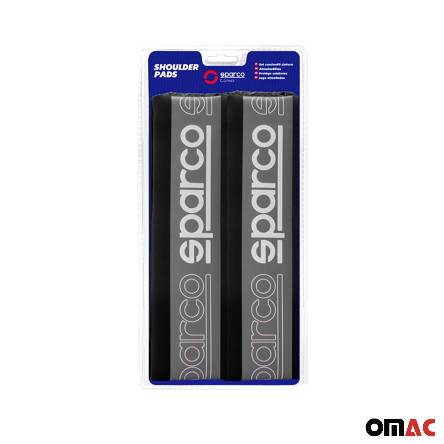 Sparco Para cinturón de Seguridad de coche Universal Gris Negro Poliéster