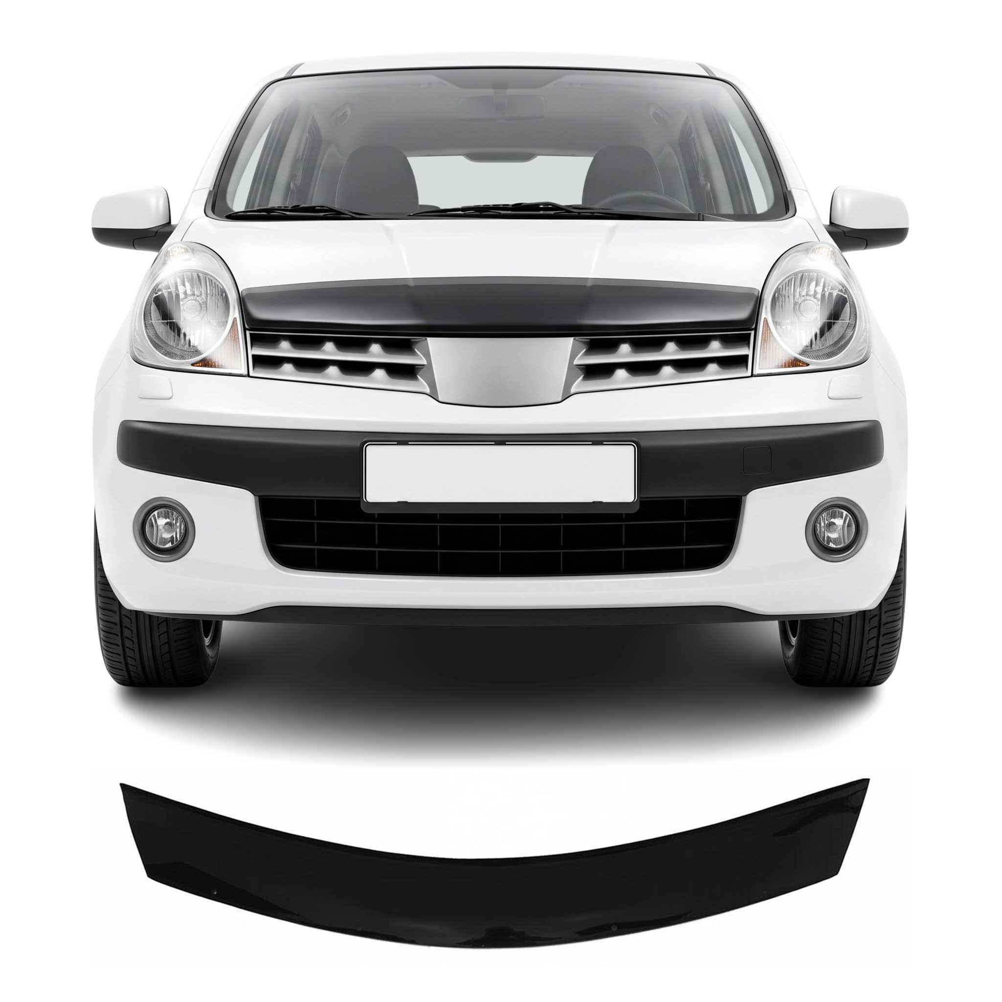 Deflector de Capó para Nissan Note 2005-2009 Oscuro Brillante Acrílico
