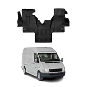 OMAC Premium Alfombrillas De Coche para VW LT 1996-2006 Negro TPE Goma 1Pza