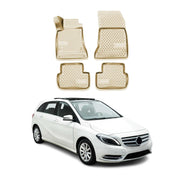 OMAC Alfombrillas De Coche para Mercedes B Class W242 W246 2011-2018 Beige 4x
