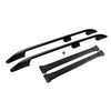 Rieles & Barras de Techo Coche para Fiat Doblo 2000-2010 Corto Negro Aluminio 4x