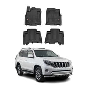 OMAC Premium Alfombrillas Coche para Toyota Land Cruiser Prado 2010-2024 TPE 4x