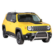 Bull Barra Frontal para Jeep Renegade Trailhawk 2014-2024 Plata Acero 1Pza