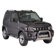Par de Estribos Barras Laterales para Suzuki Jimny 2012-2017 Plata Acero 2x