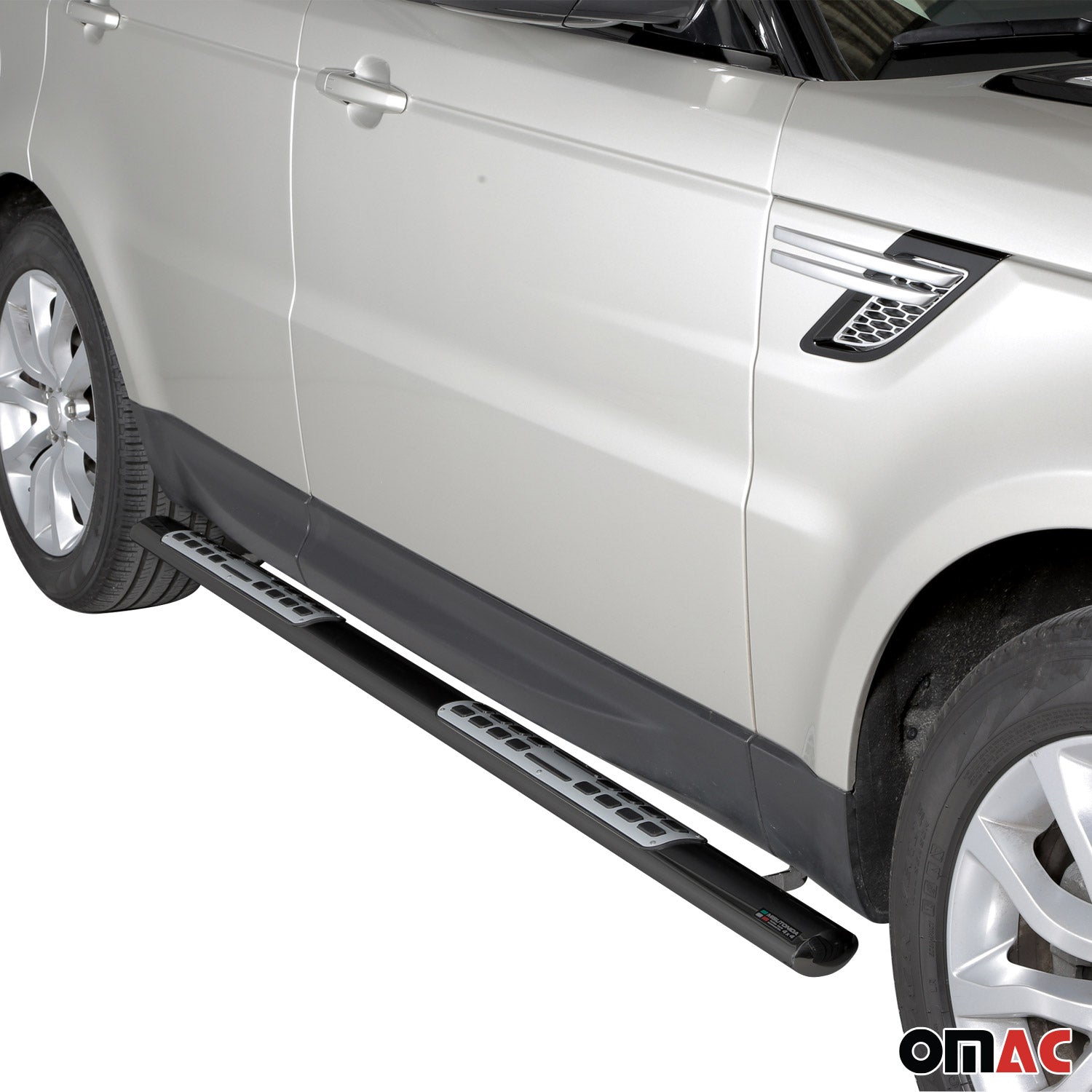 Par de Estribos Barras Laterales para Range Rover Sport 2014-2017 Negro Acero