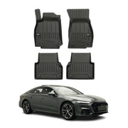 OMAC Premium Alfombrillas De Coche para Audi A7 4K8 Sportback 2018-2025 Goma 4x