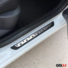 Placa del coche Umbral Cubierta para Skoda Kodiaq 2017-2025 Negro Plata Acero 4x