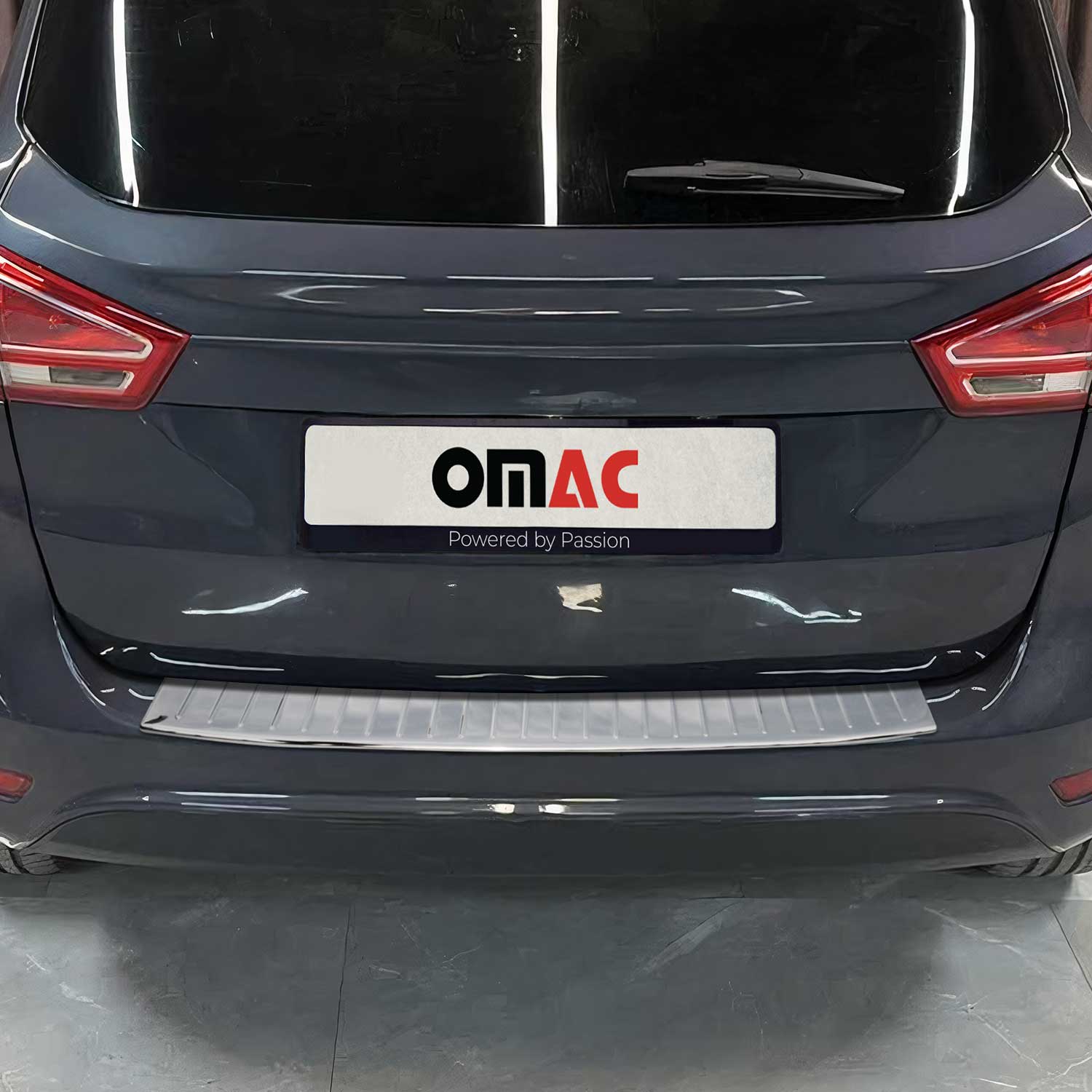 Protector de Parachoques Trasero para Ford B-Max 2012-2018 Plata Brillante Acero