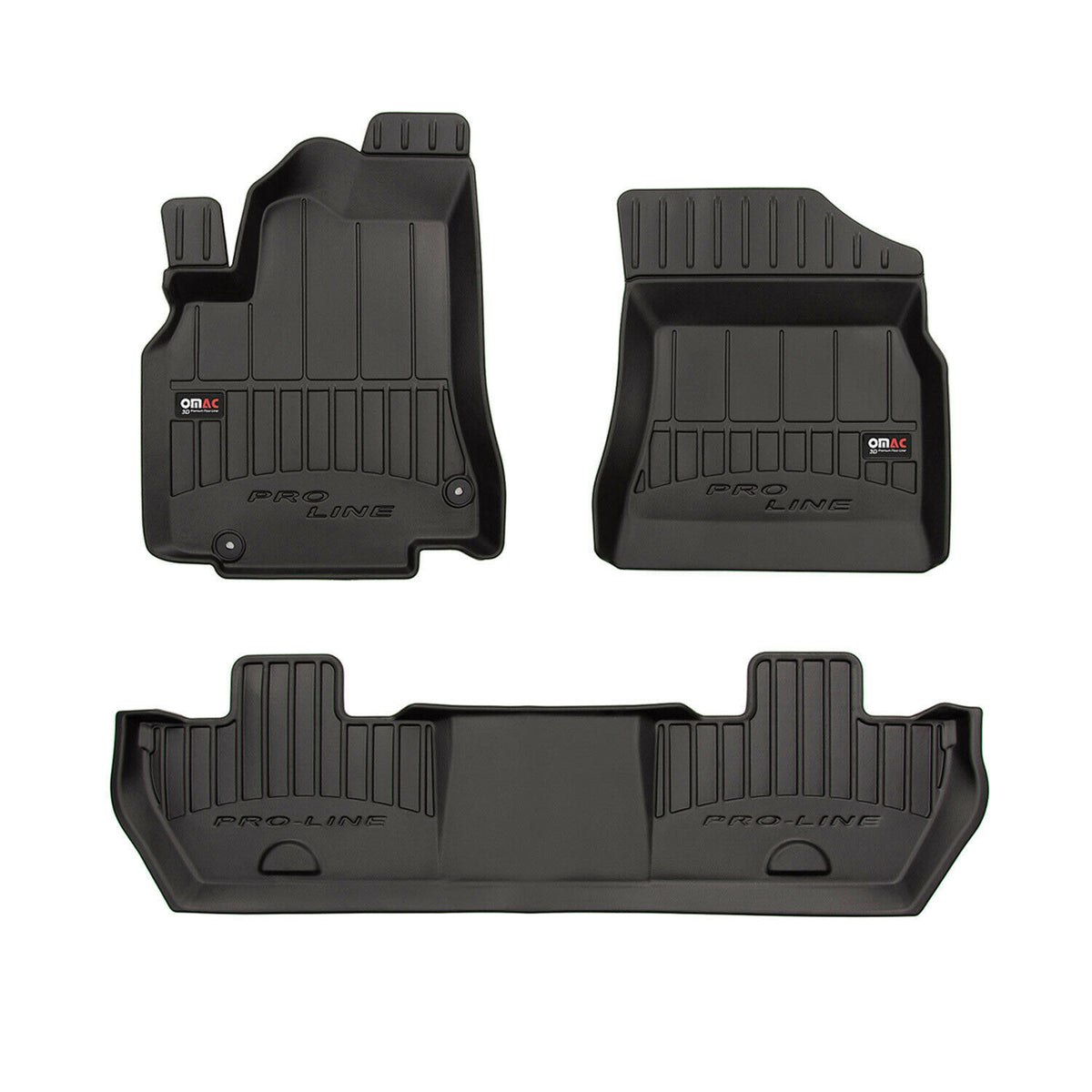 OMAC Premium Alfombrillas De Coche para Citroen Berlingo 2008-2018 TPE Goma 3x