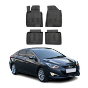 OMAC Premium Alfombrillas De Coche para Hyundai i40 2014-2019 Negro TPE Goma 4x