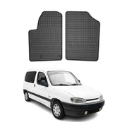 OMAC Alfombrillas De Coche para Peugeot Partner Furgon 1999-2010 Negro Goma 2Pza