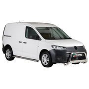 Bull Barra Frontal para VW Caddy 2021-2025 Plata Brillante Acero 1Pza