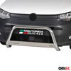 Bull Barra Frontal para VW Caddy 2021-2025 Plata Brillante Acero 1Pza