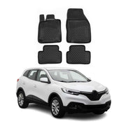 OMAC Alfombrillas De Coche para Renault Kadjar 2015-2021 Negro Goma TPE 4Pza