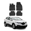 OMAC Alfombrillas De Coche para Renault Kadjar 2015-2021 Negro Goma TPE 4Pza