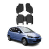 OMAC Alfombrillas De Coche para Honda Jazz 2001-2008 Negro Goma TPE 4Pza