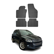 OMAC Alfombrillas De Coche para VW Tiguan 2007-2018 Negro Goma 4Pza