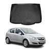 OMAC Bandeja Maletero Alfombrilla para Opel Corsa D 2006-2014 Negro Goma TPE