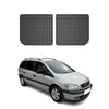 OMAC Alfombrillas De Coche para Opel Zafira B 1999-2005 3rd row Negro Goma 2Pza