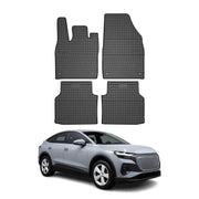 OMAC Alfombrillas De Coche para Audi Q4 e-Tron 2021-2025 Negro Goma TPE 4Pza