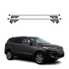 Menabo Barras de Techo Coche Barra para Ford Kuga C520 2012-2020 Gris Alu 2Pza