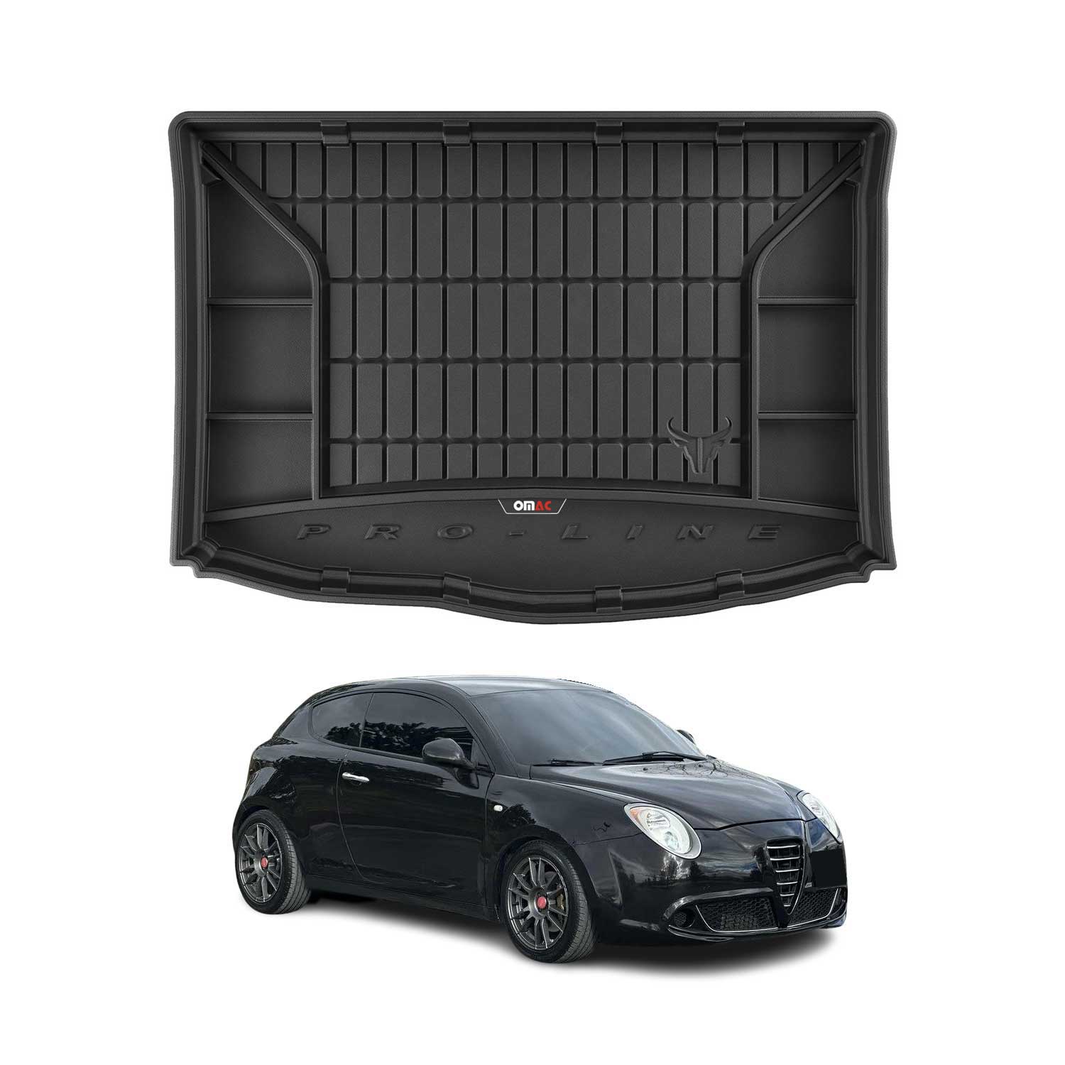 OMAC Premium Bandeja Maletero Alfombrilla para Alfa Romeo Mito 2008-2018 TPE
