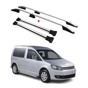 Rieles & Barras de Techo Coche para VW Caddy 2003-2020 Corto Gris Aluminio 4Pza