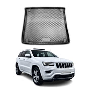 OMAC Bandeja Maletero Alfombrilla para Jeep Grand Cherokee 2010-2024 Negro TPE