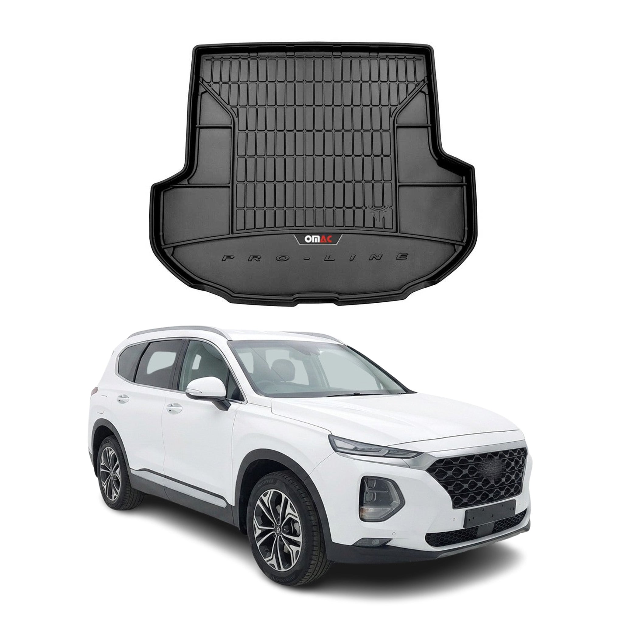 Premium Bandeja Maletero Alfombrilla para Hyundai Santa Fe IV 2018-2020 Pre-FL