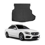 OMAC Bandeja Maletero Alfombrilla para Mercedes C Class W205 2014-2021 Negro TPE