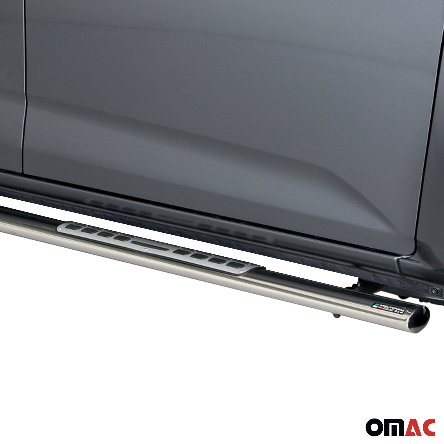 Estribos Barras Laterales para Isuzu D-Max Double Cab 2020-2025 Plata Acero