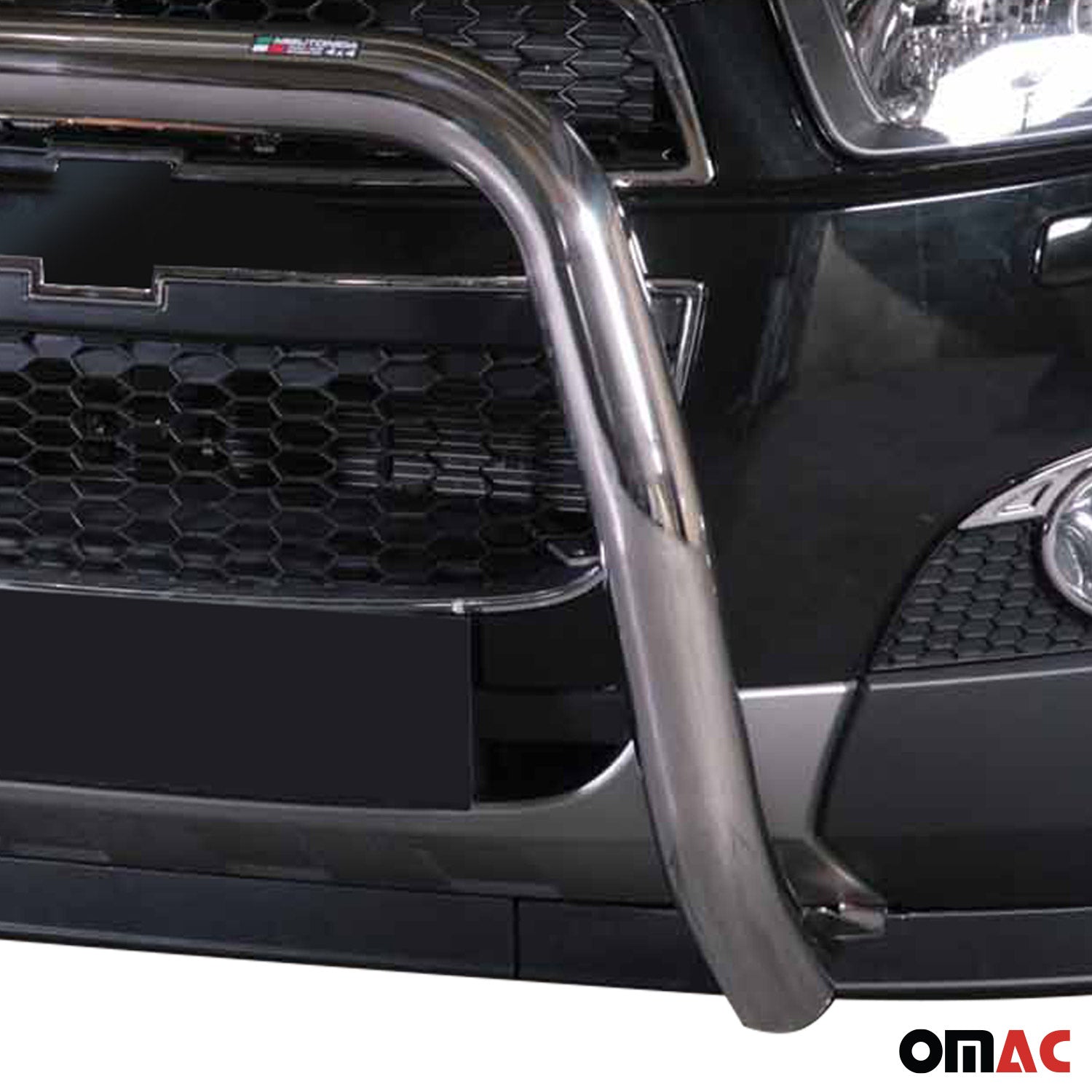 Bull Barra Frontal para Chevrolet Captiva 2011-2016 Plata Brillante Acero