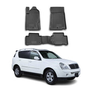 OMAC Alfombrillas De Coche para Ssangyong Rexton GAB 2002-2021 Negro Goma TPE 4x