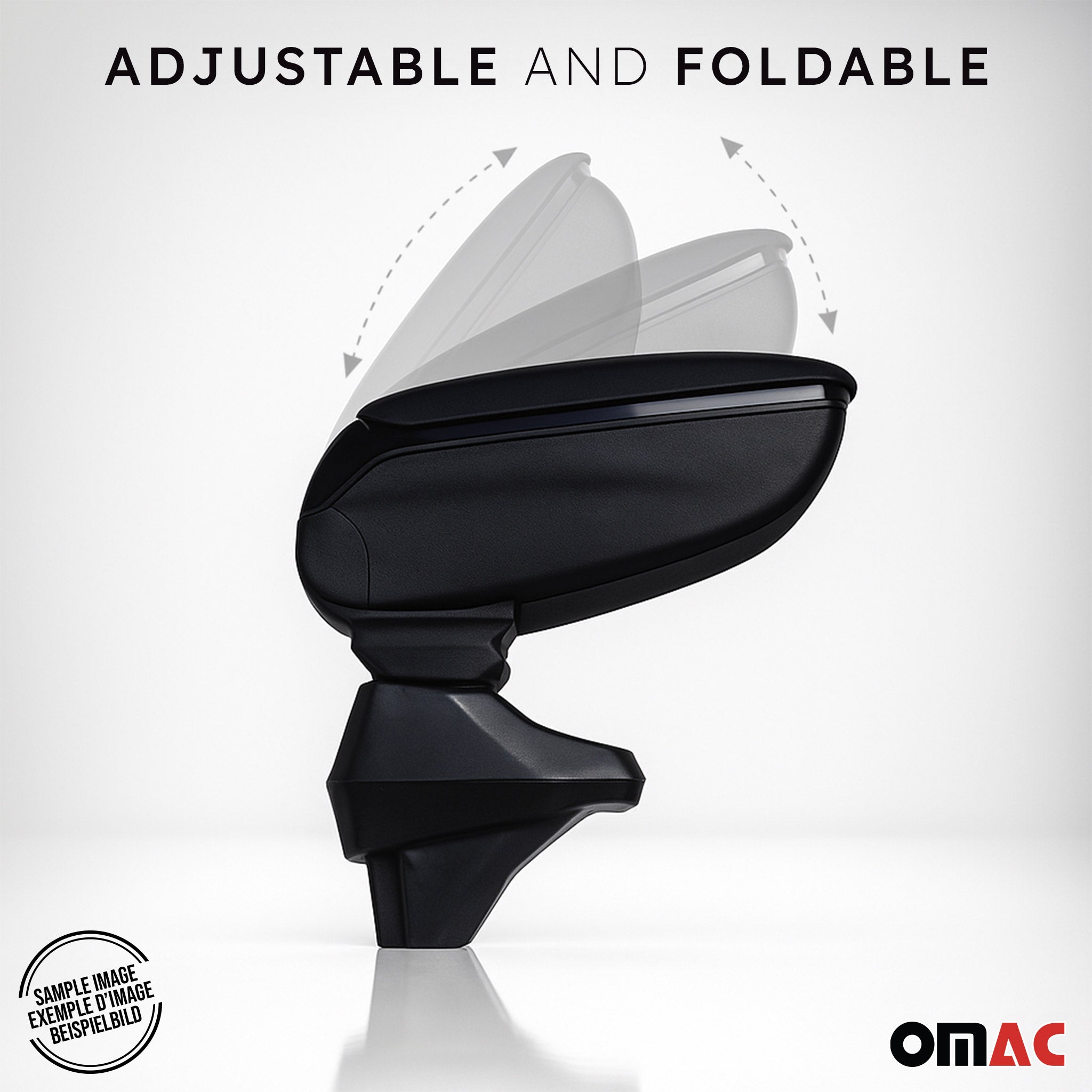 Negro Reposabrazos Consola para Opel Corsa F 2019-2026 Negro PU Cuero Plástico