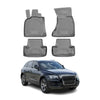 OMAC Alfombrillas De Coche para Audi Q5 8R 2008-2017 Gris Goma TPE 4Pza